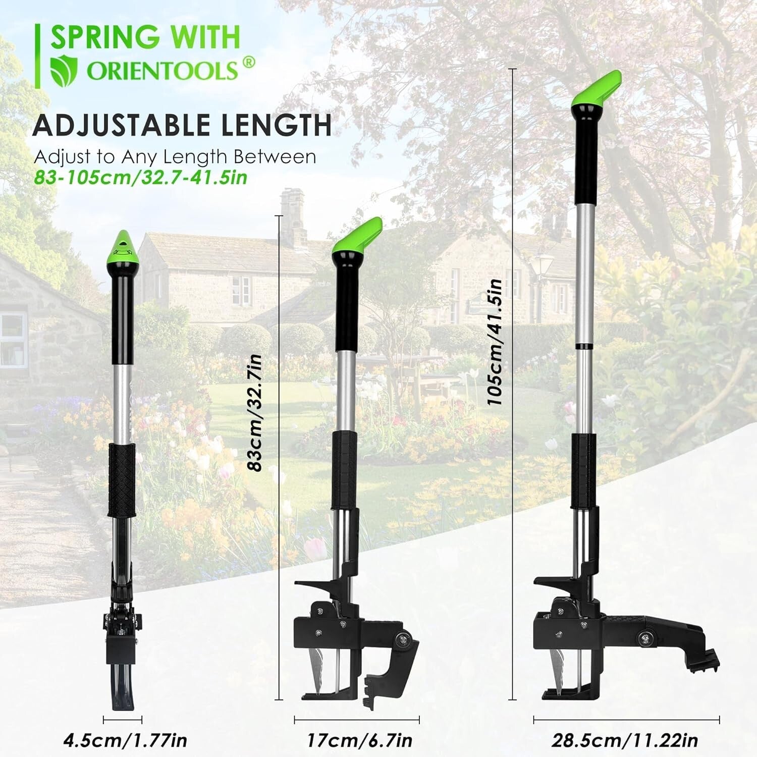 Labor-Saving 4 Claw Adjustable Weed Puller – Ideal for Garden Weeding Tasks