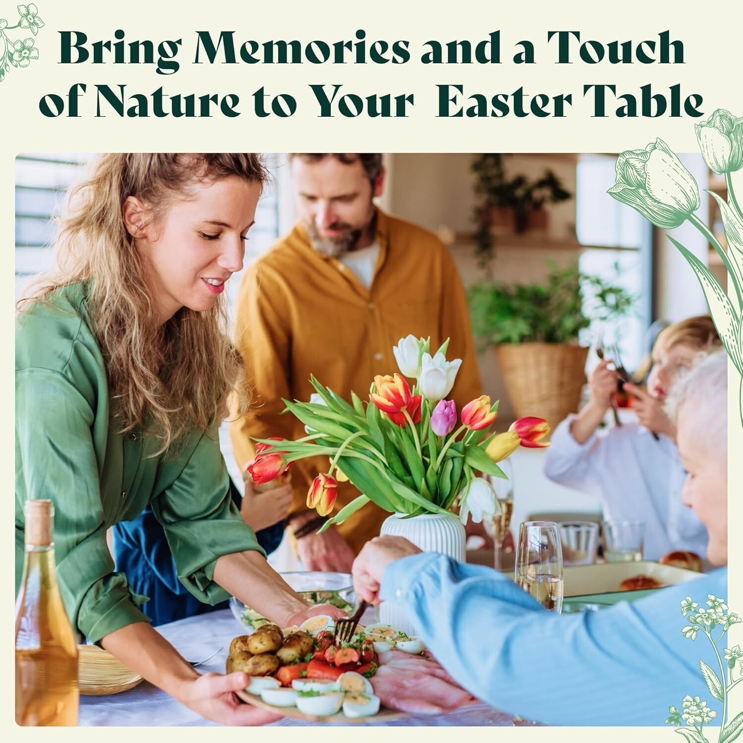 Eco-Friendly 48-Piece Set - Biodegradable 10" & 7" Square Palm Leaf Plates