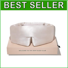 Load image into Gallery viewer, All-Size Secure Fit Silk Sleep Mask – Luxurious Dusty Gold for Total Darkness