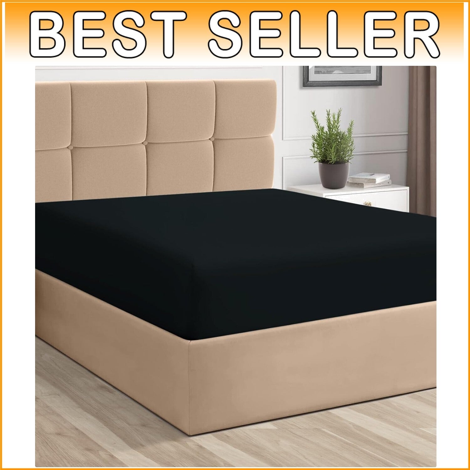 Eco-Friendly Mercerised Combed Cotton King Fitted Sheet - Deep Pocket & Soft