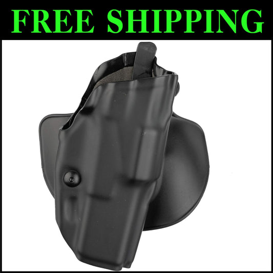 Safariland 6378 ALS Right-Hand Holster with Paddle & Belt Loop - STX Plain Black