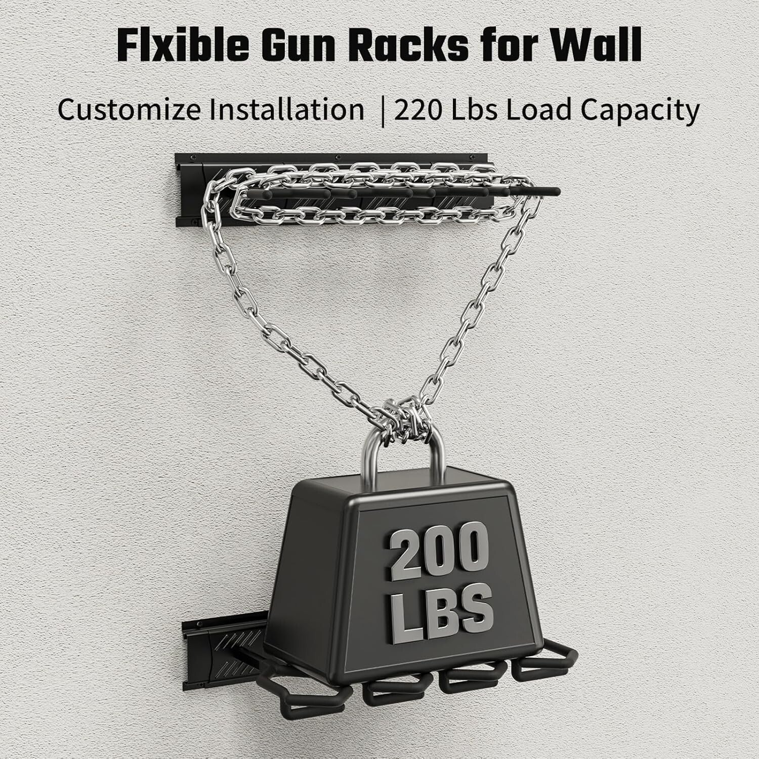 Universal Compatibility Gun Rack for Rifles - Durable Indoor Display Stand