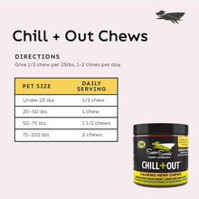 Load image into Gallery viewer, Chill + Out 30 Soft Chews – Natural Calming Treats for Pets' Emotional Balance