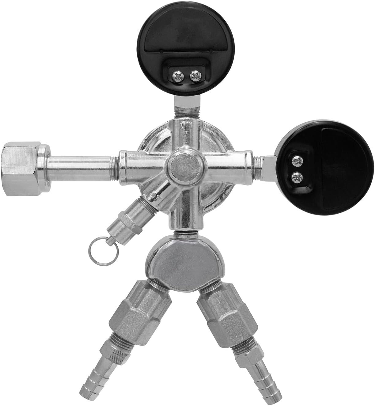 Versatile Keg Regulator with Safety Relief Valve - Perfect for Home Brewing