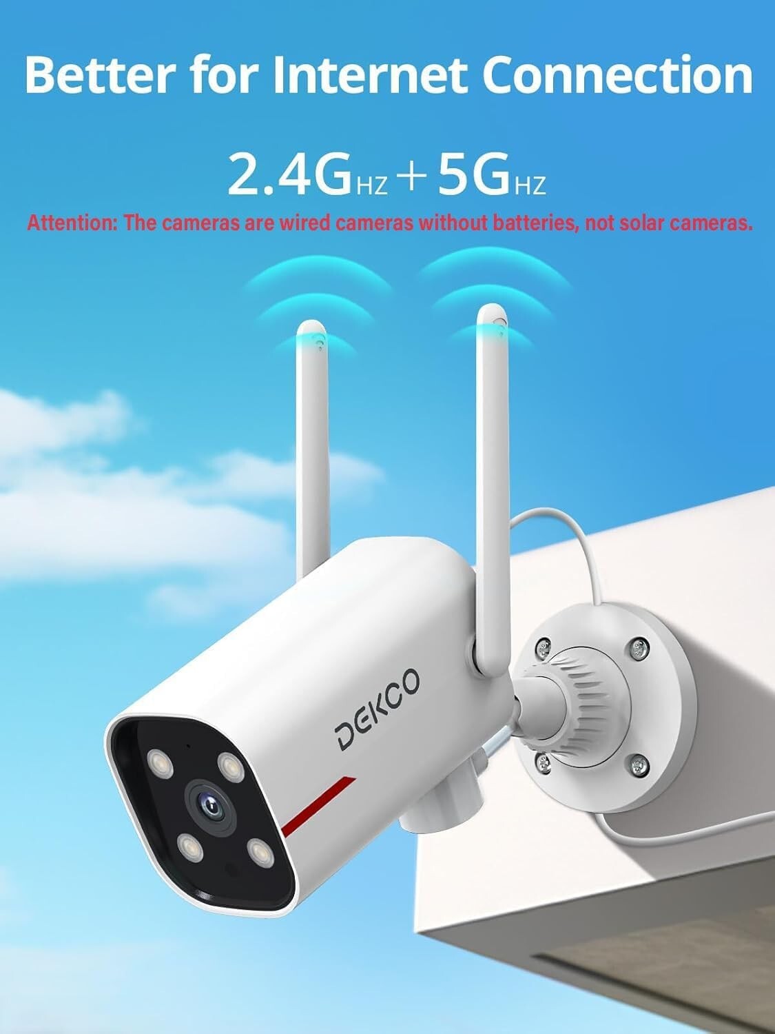 2K Outdoor Security Camera System - 180° Pan, Night Vision & Alexa Compatible