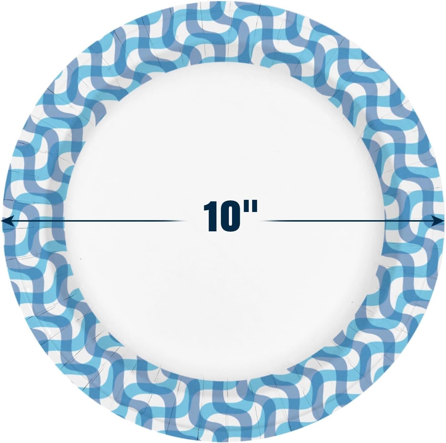 Bulk 10-Inch Disposable Plates - Leak Proof, Microwave Safe for Every Occasion