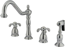 Load image into Gallery viewer, Premium Dual Function Kitchen Faucet with 8-1/4" Spout Reach - Chrome &amp; Brass