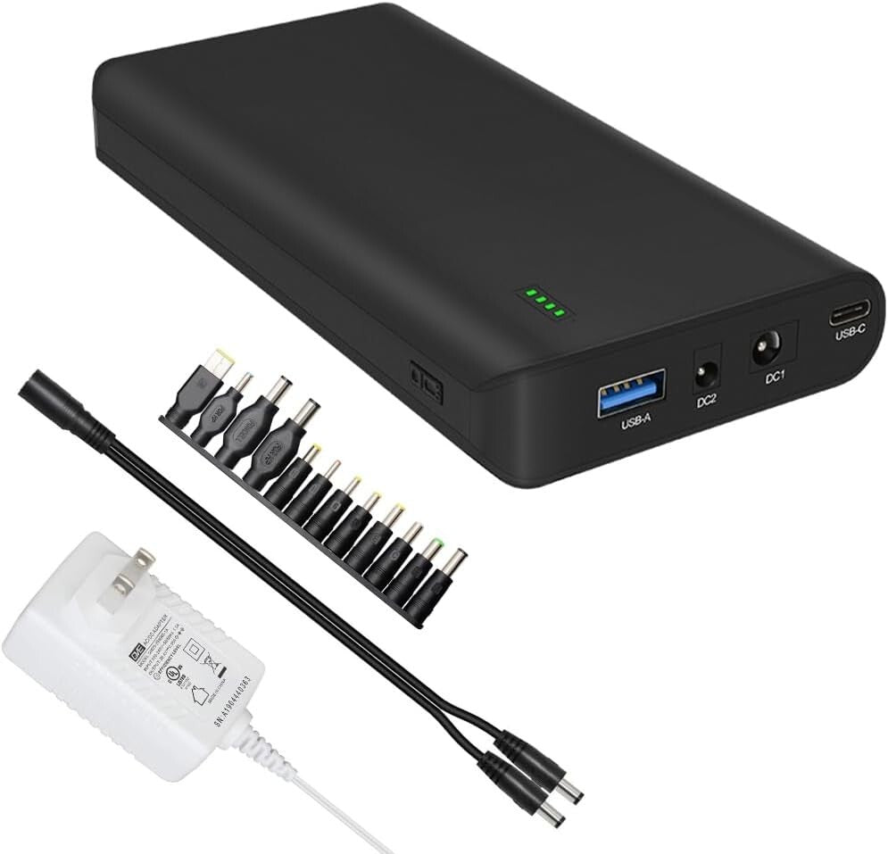 Lightweight 17500mAh Lithium-Ion Battery Pack with LED Indicator - Travel Ready