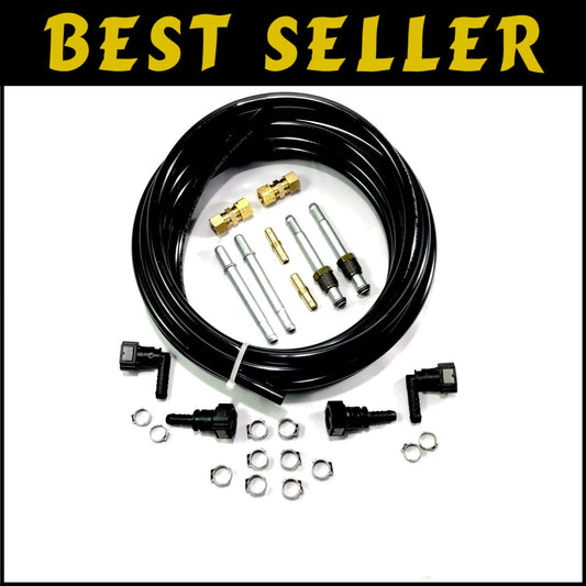 Complete Fuel Line Replacement Kit: 25' Nylon Tubing & Essential Fittings