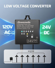 Load image into Gallery viewer, Weatherproof 60W Landscape Lighting Transformer with Automatic Timer for Safety