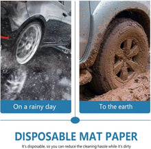 Load image into Gallery viewer, Water-Resistant Kraft Paper Disposable Floor Mats - 16x20 for Easy Vehicle Care