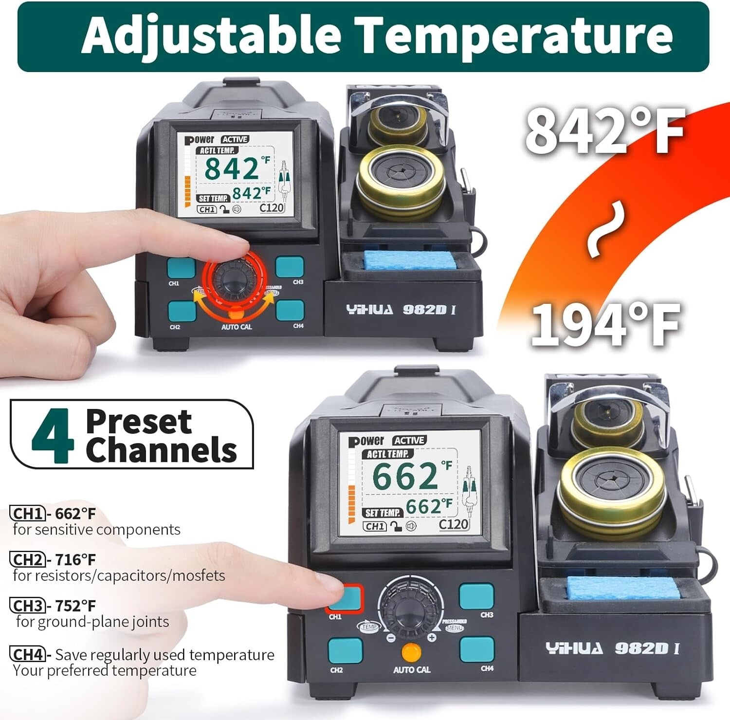 High-Performance Hot Tweezers Soldering Station - Intelligent Features & Display