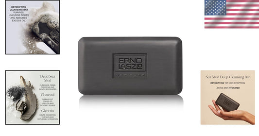 Radiance Boosting Charcoal and Dead Sea Mud Soap - 3.4 Oz All-Natural Cleanser