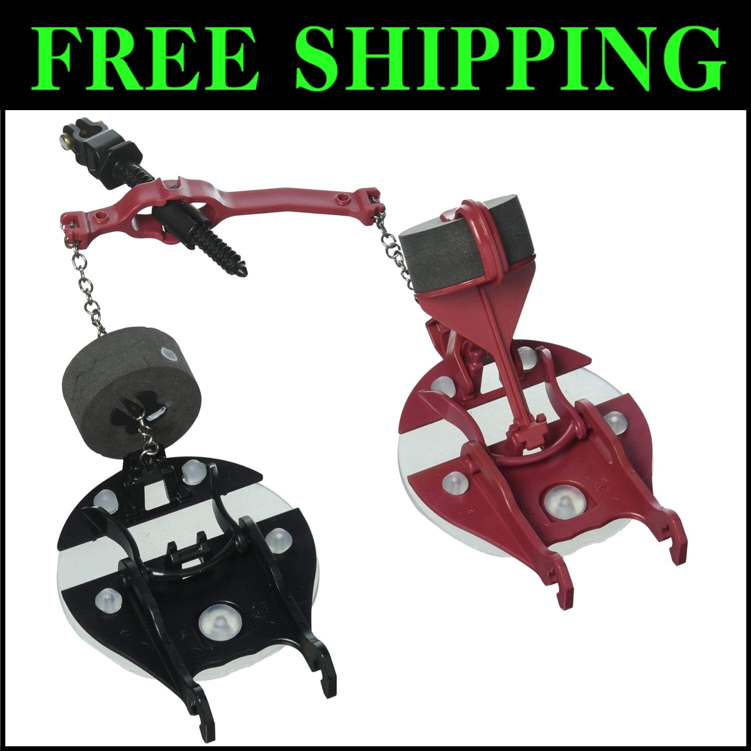 Efficient VorMax Toilet Flapper with Dual Flappers & Silicone Seals, Black