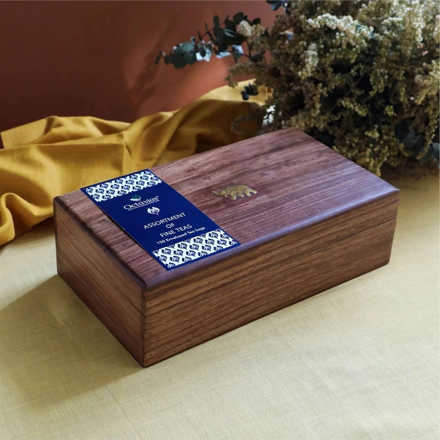 Exquisite Assorted Tea Collection in Wooden Box | 120 Total Tea Bags for Gifting