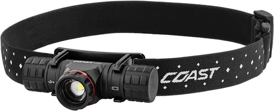 Versatile and Durable 1200 Lumen Headlamp - Rechargeable with Twist Focus Beam