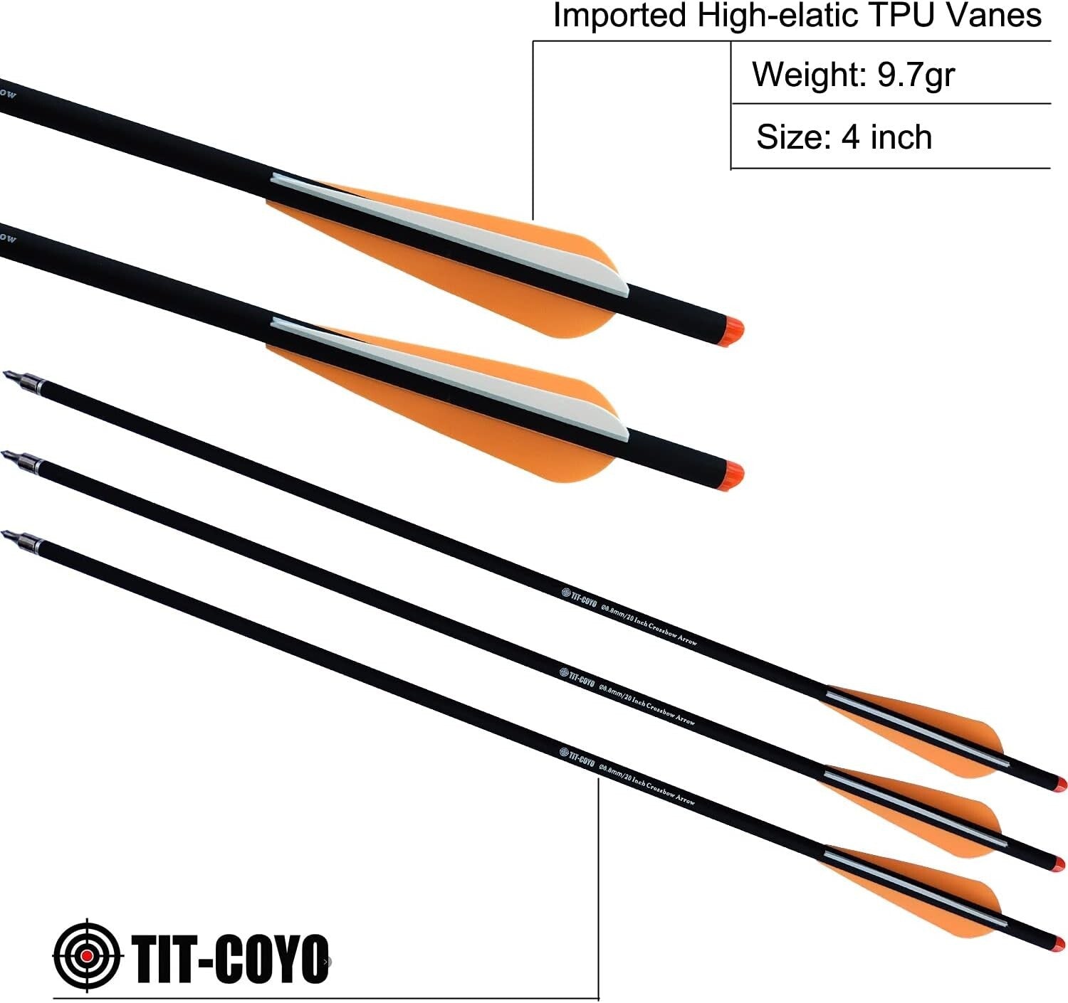12 Carbon Crossbow Bolts & Broadheads Set - Perfect for Beginners and Practice