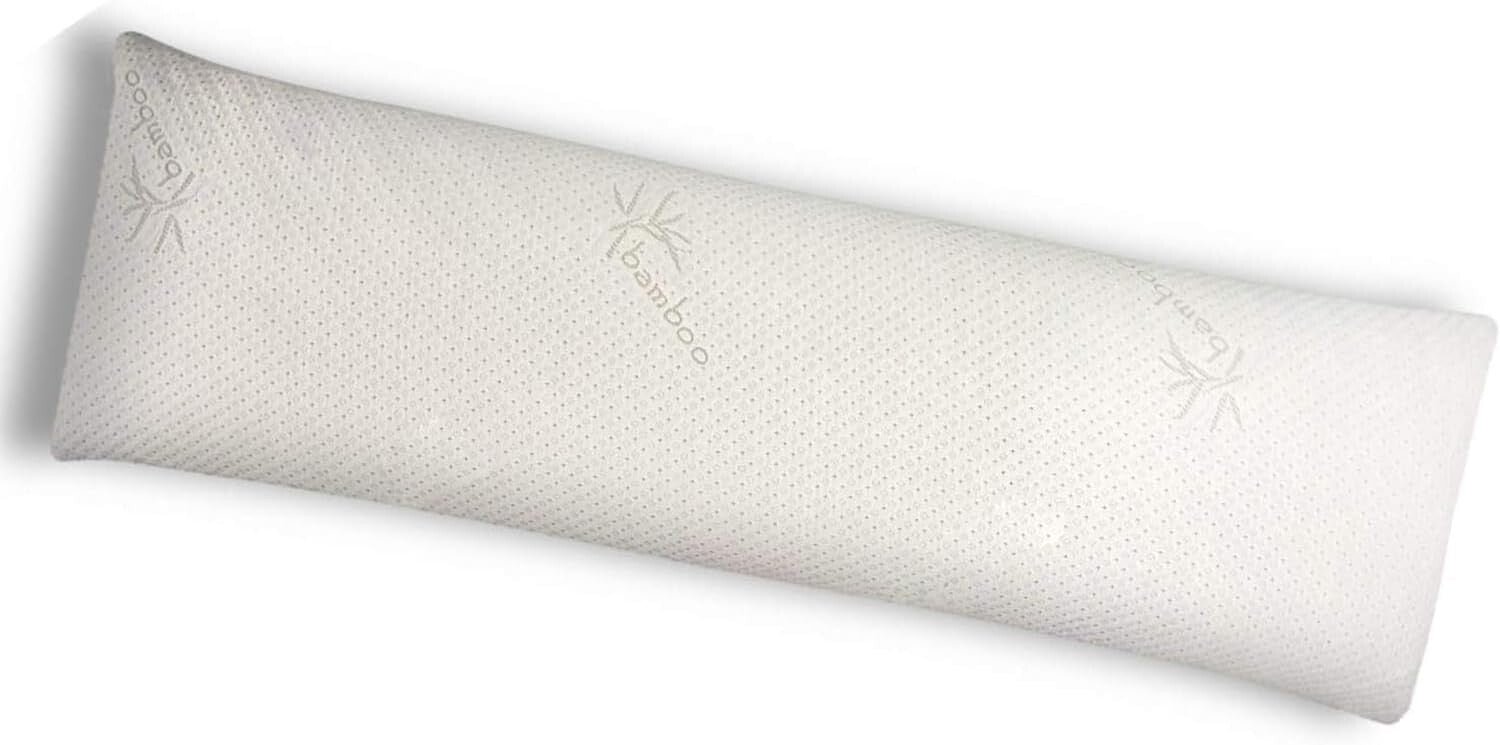 Adjustable Shredded Memory Foam Body Pillow - Allergy-Friendly & Firm Support