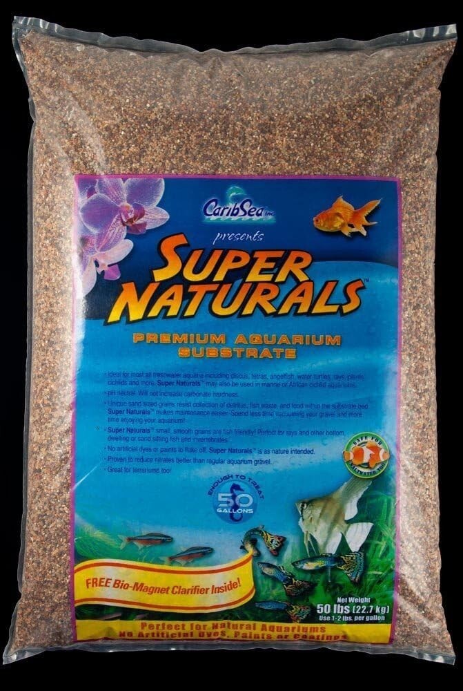 50 lb Super Naturals Aquarium Sand - Enhance Your Fish Tank with Peace River Hue