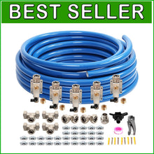 Load image into Gallery viewer, 200ft Compressed Air Line Kit - Easy Install with Right Angle &amp; Tee Fittings