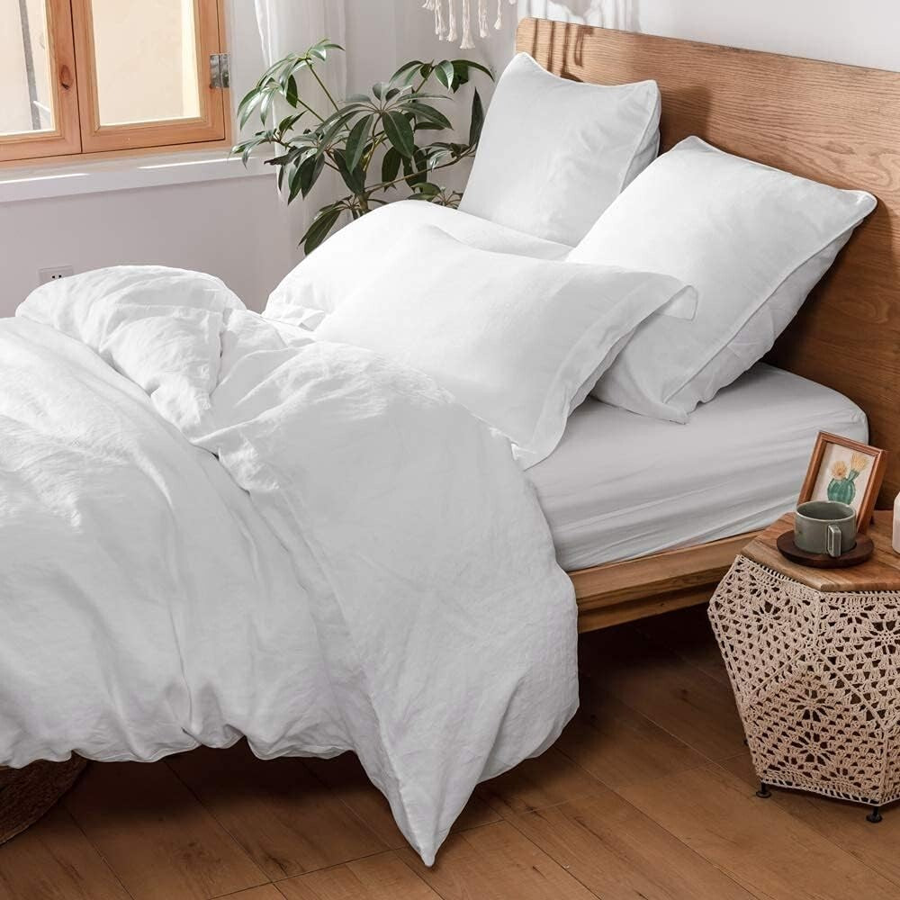 Durable & Comfortable French Linen Pillow Shams - Pack of 2 for Home Elegance