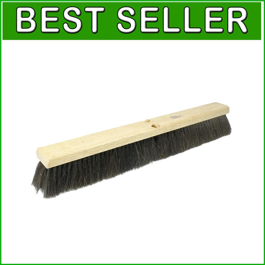 Compact 24-Inch Floor Sweeping Broom - Horsehair Bristles for Optimal Cleaning
