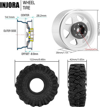 Load image into Gallery viewer, High-Performance 1.9" Mud Tires with Aggressive Tread for RC Crawler Vehicles