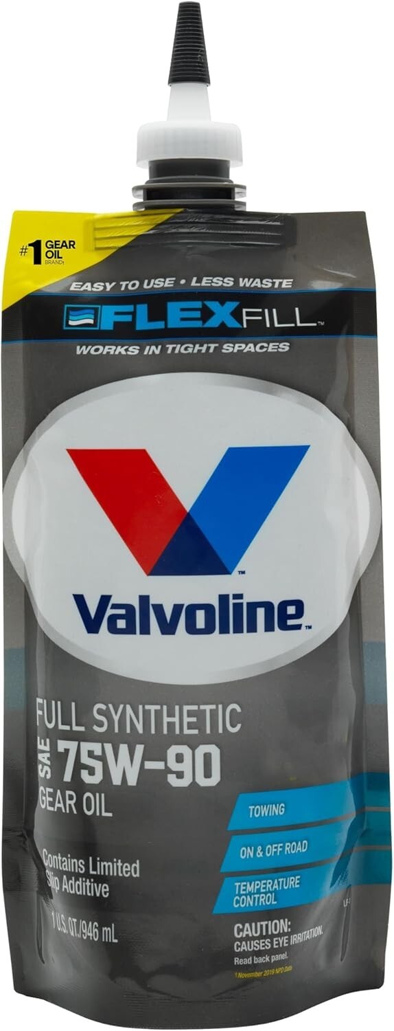 Case of 4 Full Synthetic 75W-90 Gear Oil - High Performance Automotive Lubricant