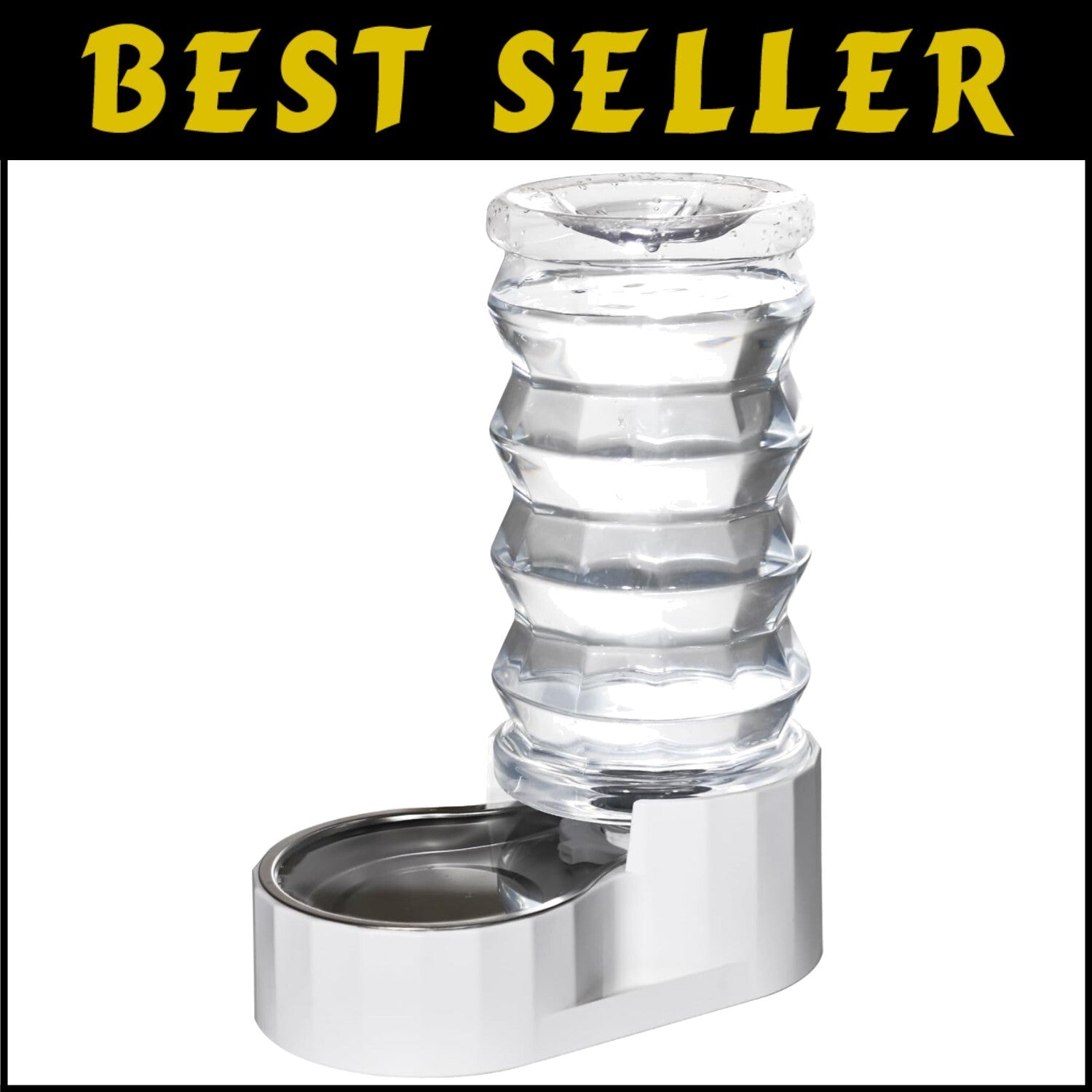 Large Capacity 8L Pet Water Feeder - Modern Stainless Steel Design, No Leakage