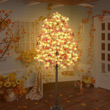 Load image into Gallery viewer, Stunning 6FT Fall Eucalyptus Tree with 130 Lights - Perfect for Indoors/Outdoors
