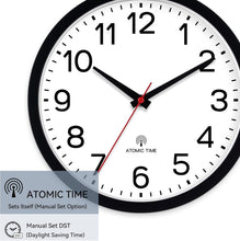 Load image into Gallery viewer, Modern 14-Inch Battery-Operated Wall Clock - Sleek Design for Tranquil Spaces