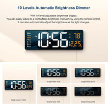 Load image into Gallery viewer, Stylish 16.2 Inch LED Wall Clock – Modern Design with Remote Control Features