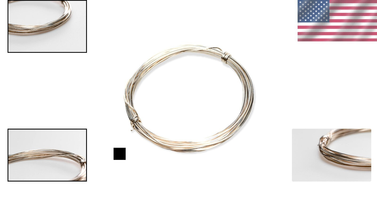 Durable 5FT Half Hard Sterling Silver Square Wire - 16 Gauge Crafting Solution