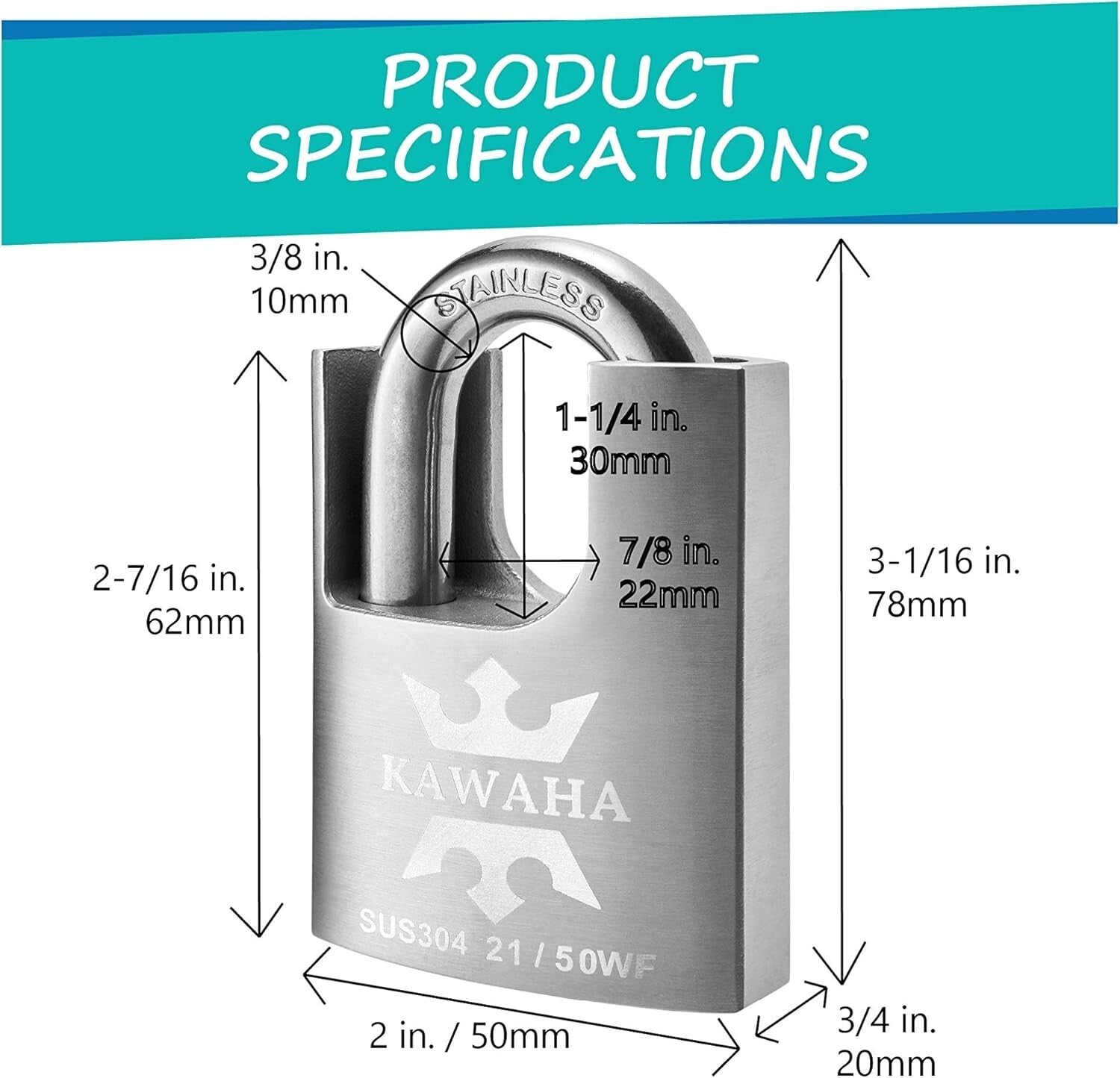Weatherproof 50mm Heavy Duty Padlock Set - Keyed Alike for Ultimate Security