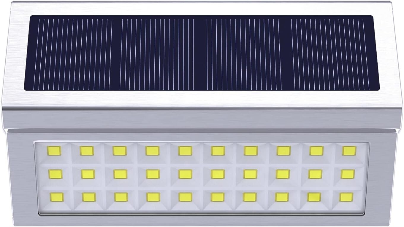 Energy-Saving Outdoor Solar Lights - Waterproof Stainless Steel Lighting Kit