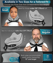 Load image into Gallery viewer, Reversible Airplane Neck Pillow for Comfortable Travel – Includes Carry Clip