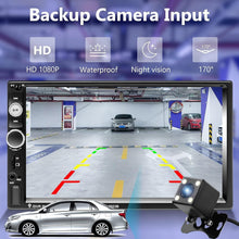 Load image into Gallery viewer, Sleek Double Din 7-Inch Touchscreen Car Radio with Hands-Free &amp; Video Playback
