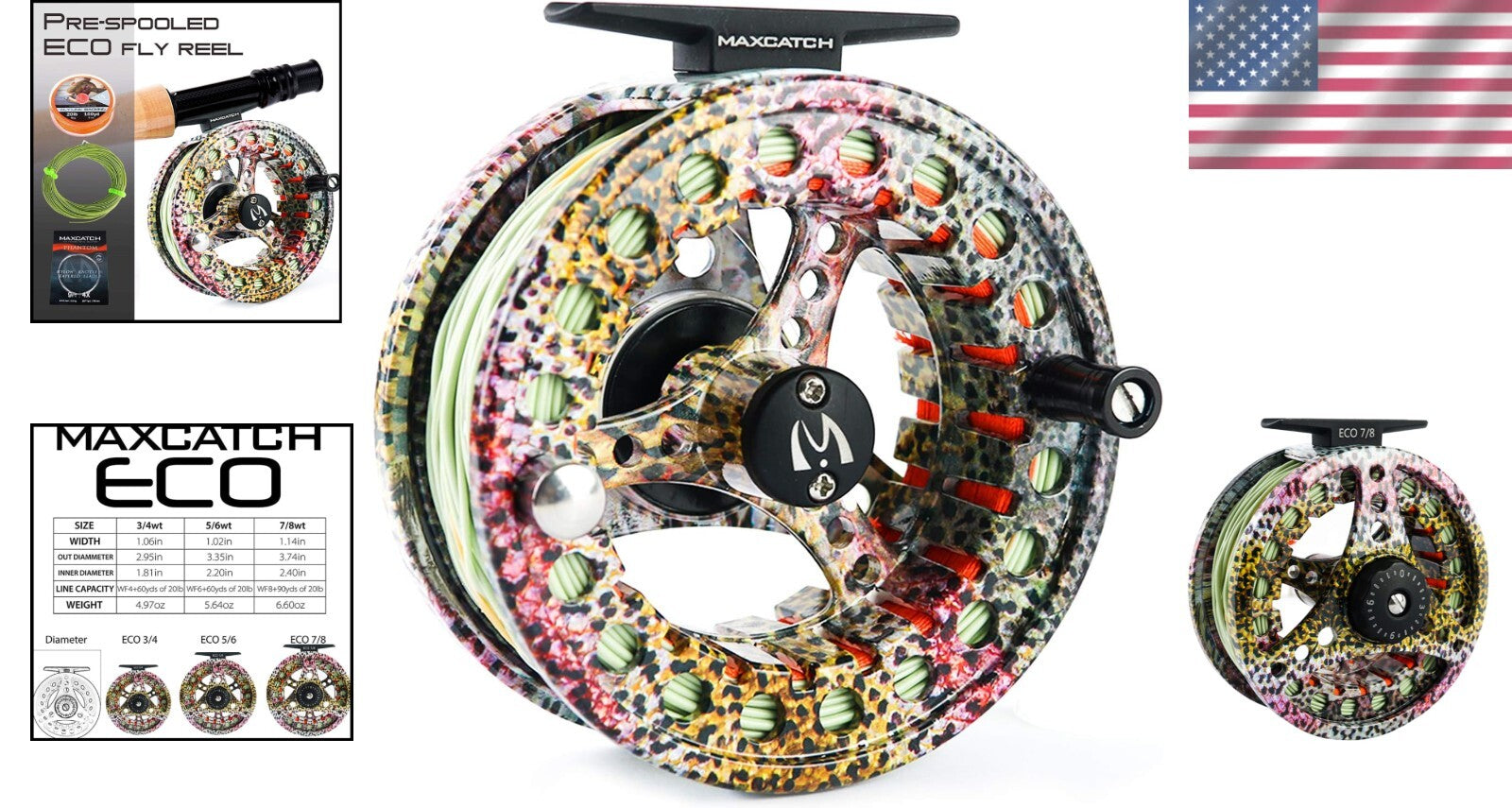 Durable Pre-Loaded Fly Fishing Reel with Large Arbor - Ideal for Any Angler