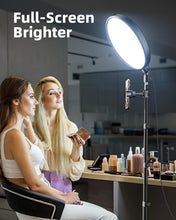 Load image into Gallery viewer, 6500K Ring Light with 72'' Tripod and Remote for Live Streaming &amp; Photography