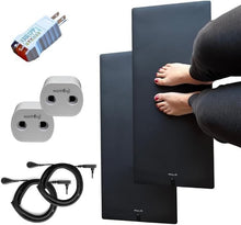 Load image into Gallery viewer, Complete Grounding Solution: 2 Vegan Leather Mats &amp; Safety Accessories Included