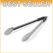 Load image into Gallery viewer, Super Long 24-Inch Heavy Duty BBQ Tongs with Non-Slip Grips for Safe Grilling
