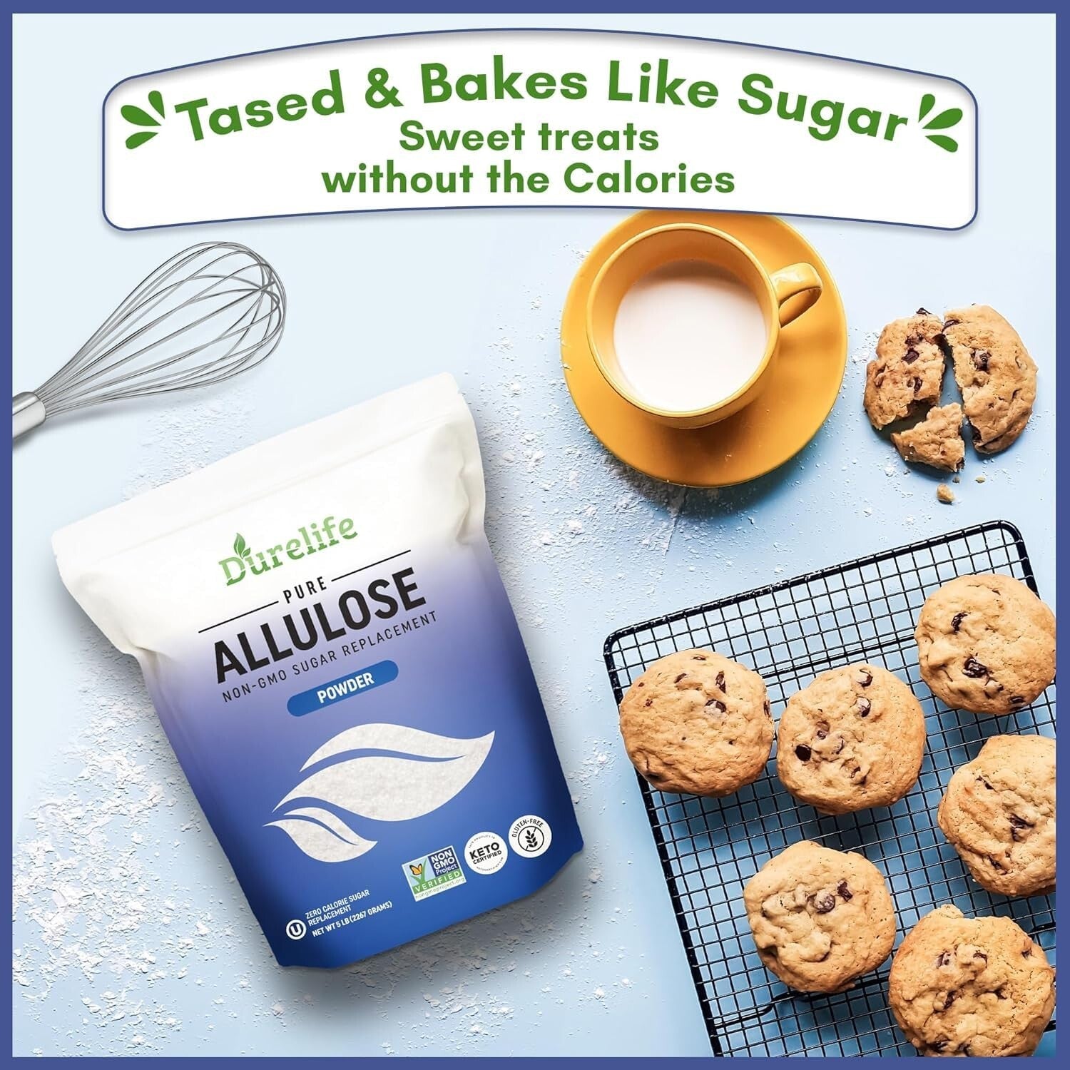 100% Pure Keto Friendly Allulose Sweetener - 10 lb, Natural Flavor, NO Fillers