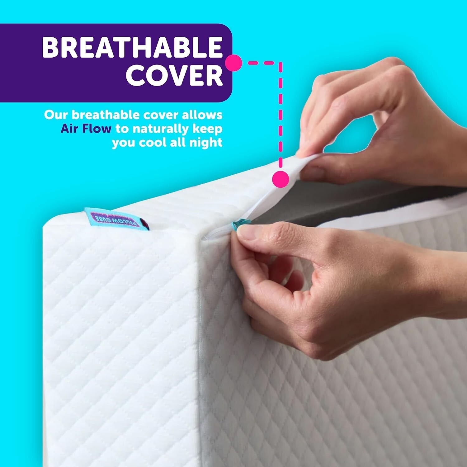 Temperature-Regulating Memory Foam Pillow for Side Sleepers – 5-Inch Comfort