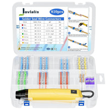 Load image into Gallery viewer, 810 PCS Waterproof Solder Seal Wire Connectors with Mini Heat Gun for Marine Use