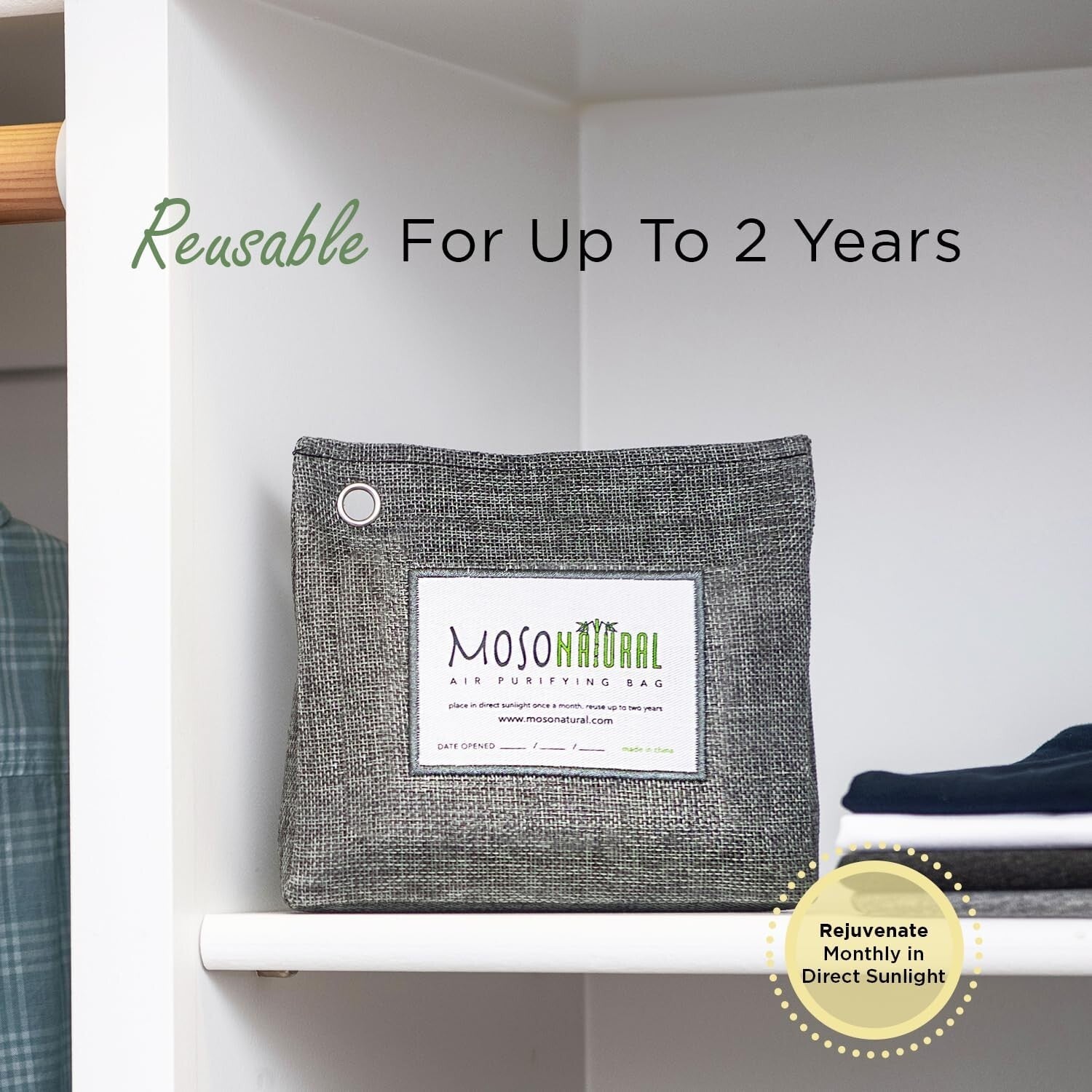 Versatile Bamboo Charcoal Air Purifying Bags for Home & Laundry Odor Control