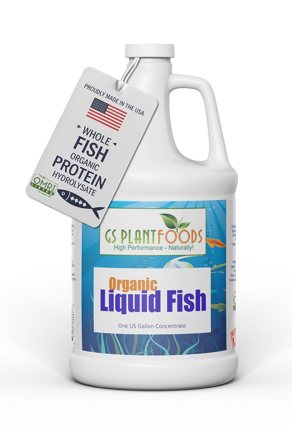 All-Natural Hydrolyzed Fish Fertilizer - 1 Gallon, 8 lbs of Nutrient-Rich Power