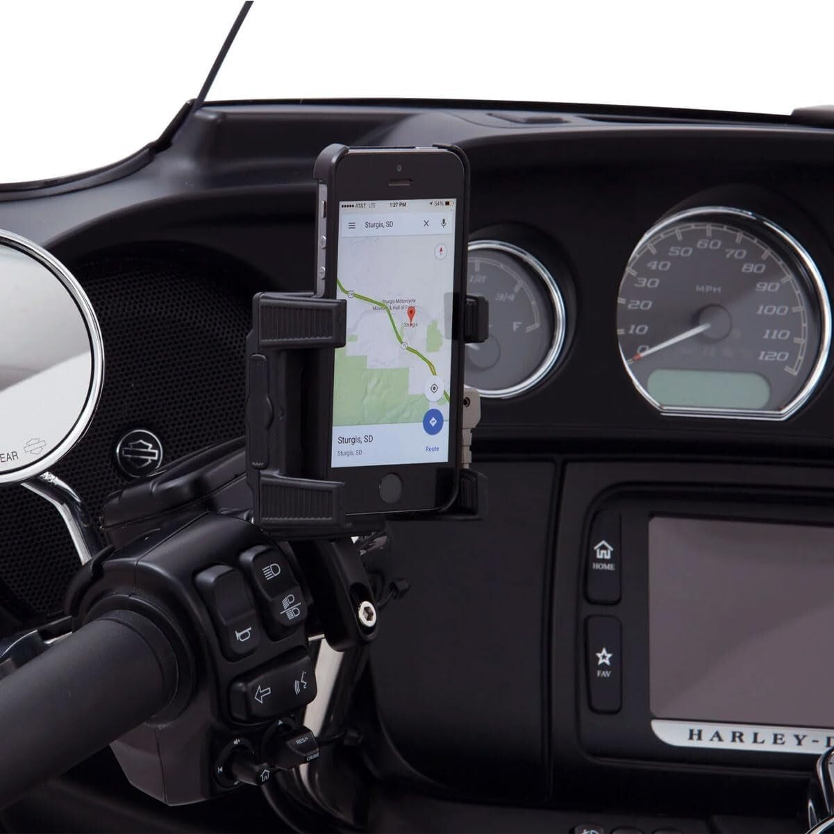 Effortless Motorcycle Phone Holder - Fits Most Devices with Flexible Angles