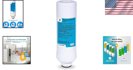 AquaTru Replacement Reverse Osmosis Filter for Classic & Under Sink Systems