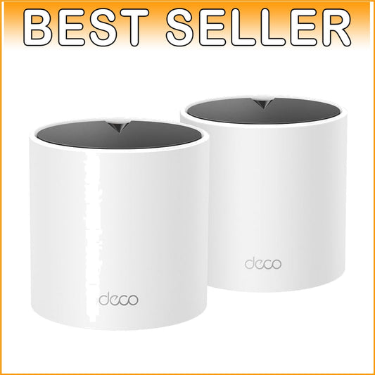 Deco X15 Wi-Fi 6 Mesh System - Replace Routers and Extenders, 2 Gigabit Ports