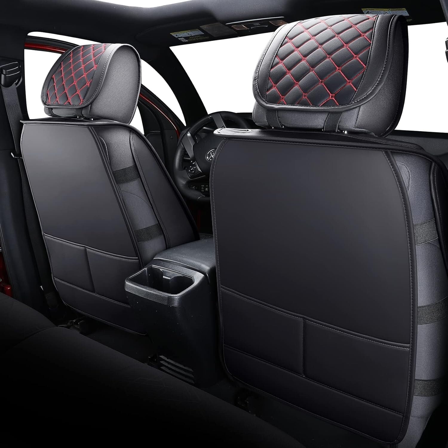 Custom Fit Waterproof Faux Leather Seat Covers for 2005-2025 Tacoma Pickup